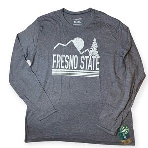 NCAA Fresno State Bulldogs Men’s LS Gray T-Shirt Alma Mater Size XL NWT